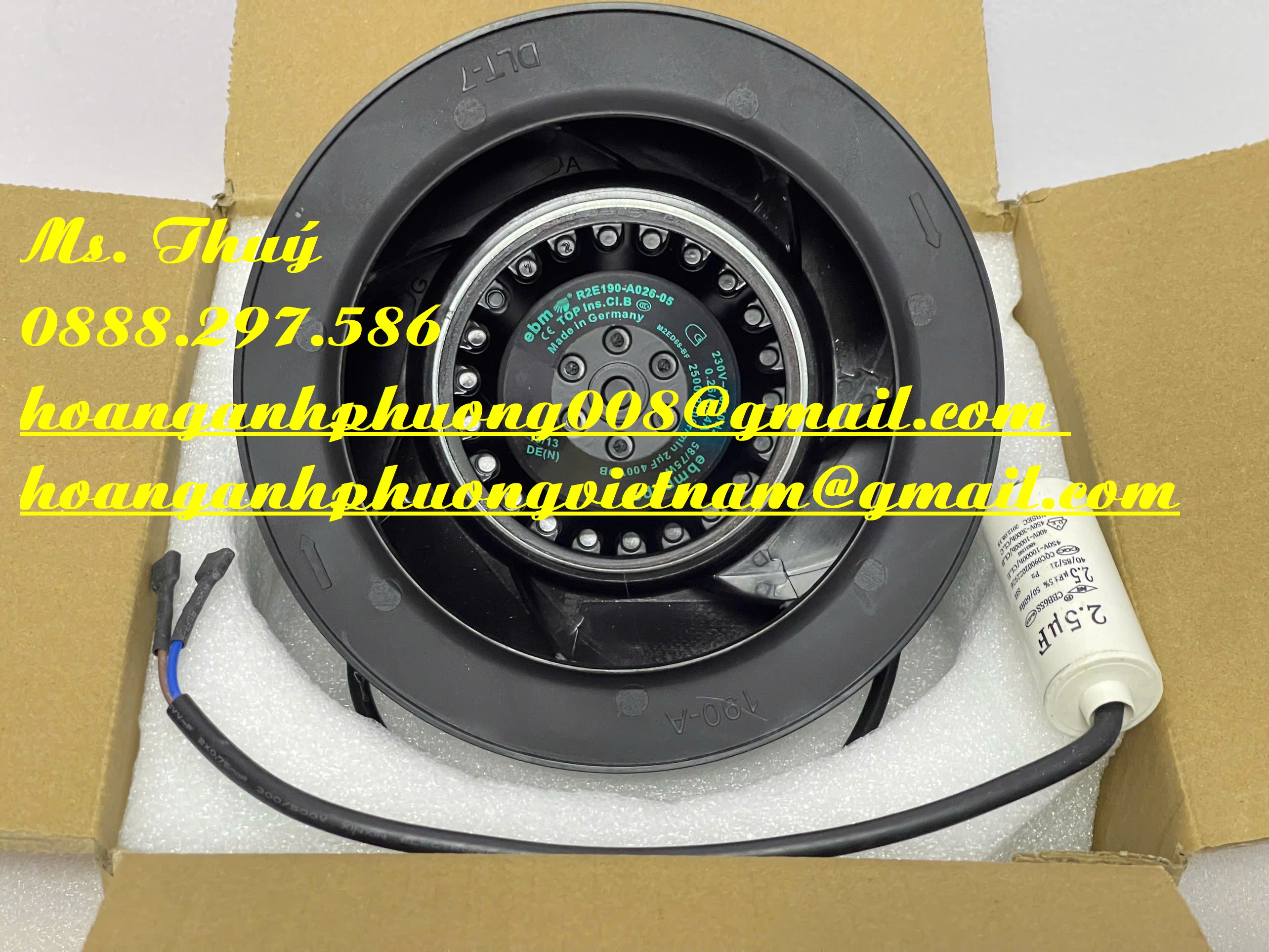 Quạt Ebm-papst R2E190-AO26-05 - Nhà phân phối giá tốt tại VN